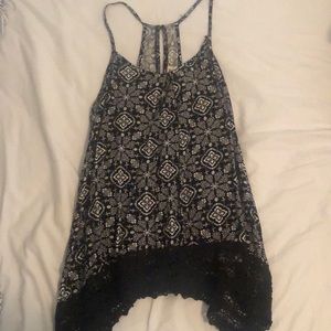 Black and white tank